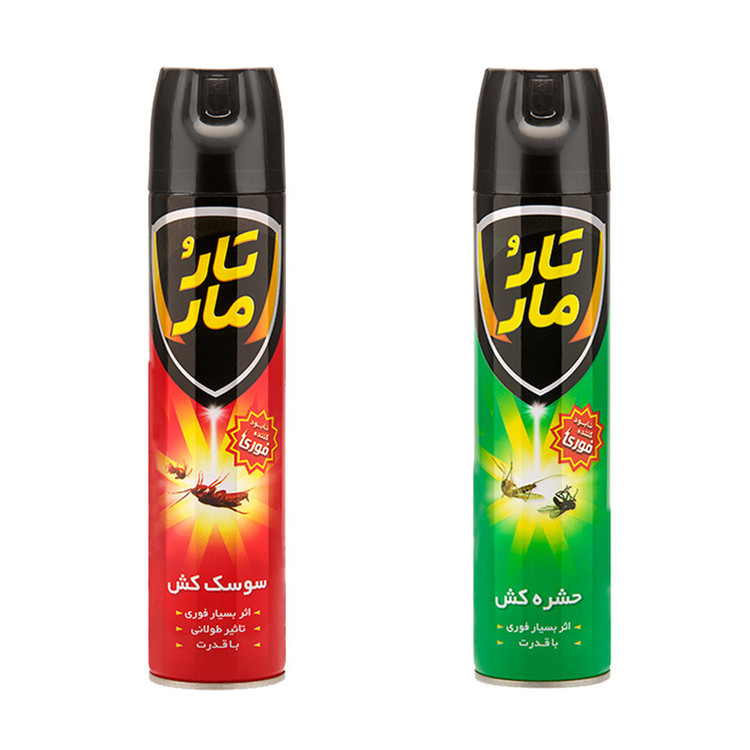 حشره کش و سوسک کش تار و مار مدل Hs-Sg حجم 400 میلی لیتر مجموعه 2 عددی